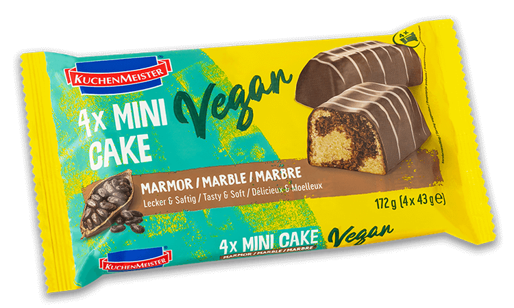 KuchenMeister 4x Mini Cake Marmor vegan
